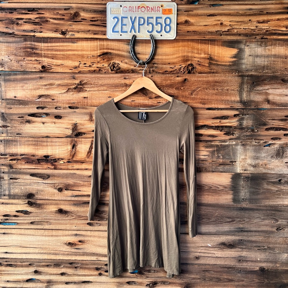 TMG | Women's Long Sleeve Olive Dress M